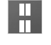 INSERTO DE 4 PUERTOS KEYSTONE PARA PLACA LEGRAND