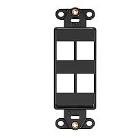 INSERTO DE 4 PUERTOS KEYSTONE PARA PLACA LEVITON