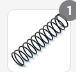 RESORTE DE COMPRESION  2MM DIAMETRO 5-50 LONGITUD              