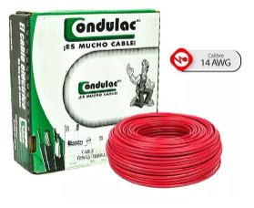 CABLE ELECTRICO CAL 14 ROJO