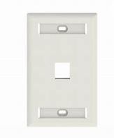 PLACA DE PARED KEYSTONE DE 1 PUERTO
