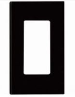 PLACA DECORA PLUS 1         LEVITON      80301-SE     NEGRO
