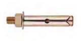 TAQUETE DE EXPANSION TIPO CUÑA 3/8" DORADO