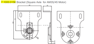 EJE CUADRADO PARA MOTOR DE PERSIANA