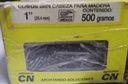 CLAVO S/CABEZA P/MADERA 1"        