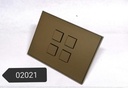 BOTONERA DE 4 BOTONES AMERICANA ANODIC BRONZE