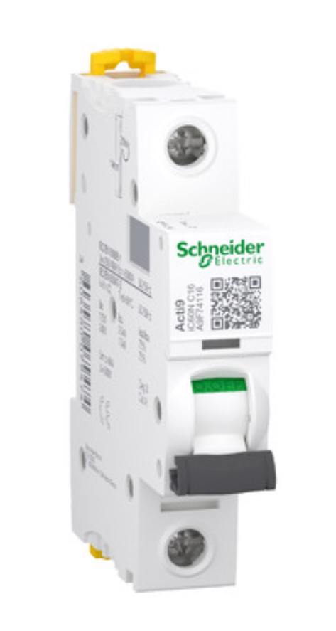 INTERRUPTOR TERMOMAGNETICO RIEL DIN 1 POLO 16A BLANCO