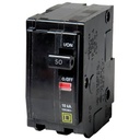 INTERRUPTOR TERMOMAGNETICO 2 POLOS 50A ENCHUFABLE NEGRO