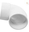 CODO PVC DE 45 GRADOS SANITARIO DE 3" 