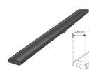 PERFIL FLEXIBLE PARA TIRA LED EXTRAPLANA ILUMILEDS ILUPA1806NFLEKIT NEGRO