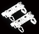 [EXTRA-02842] CARRETILLA PARA CORTINA ONDULADA CON GANCHOS DOBLE 