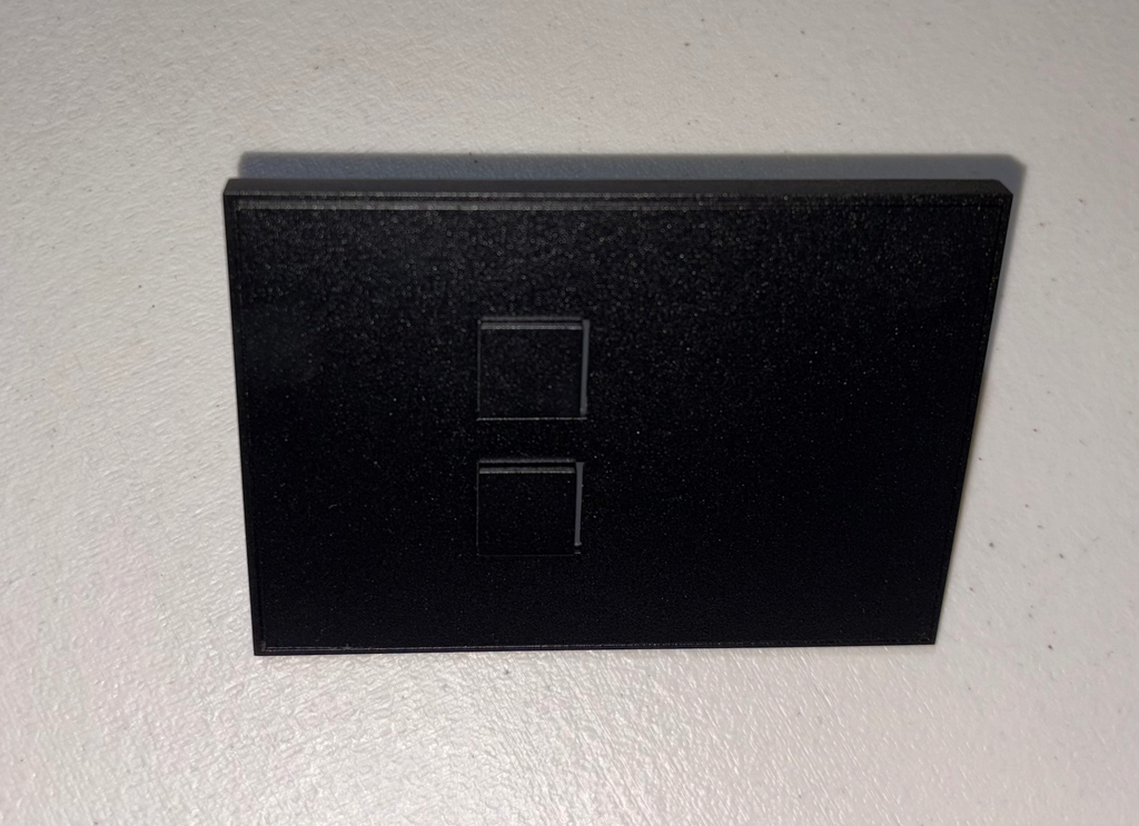 BOTONERA DE 2 BOTONES AMERICANA TEXTURED BLACK