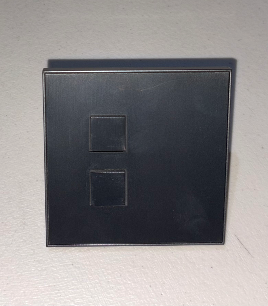 BOTONERA DE 2 BOTONES EUROPEA GUNPOWDER BLACK