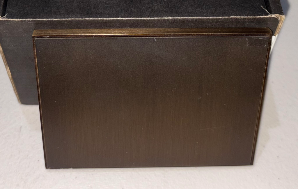 PLACA DE TAPA CIEGA AMERICANA BRONZE ANTIQUE