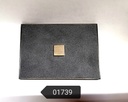 [EXTRA-01739] BOTONERA DE 1 BOTON AMERICANA - PLACA TEXTURED BLACK / MARCO BRONZE ANTIQUE / BOTON BRONZE ANTIQUE