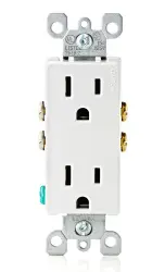 RECEPTACULO O TOMACORRIENTE O CONTACTO DUPLEX DECORA 15A EUROPEO/AMERICANO