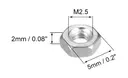 TUERCA HEXAGONAL PARA MONTAJE DE ORANGE M2.0.197X0.018IN GENERICA PLATA