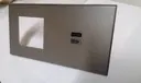 PLACA PARA CONTACTO + CARGADOR USB A Y C BRONZE ANTIQUE