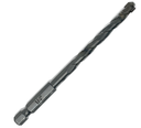 BROCA DE VASTAGO HEXAGONAL DE 1/4 X 6 PULGADAS 