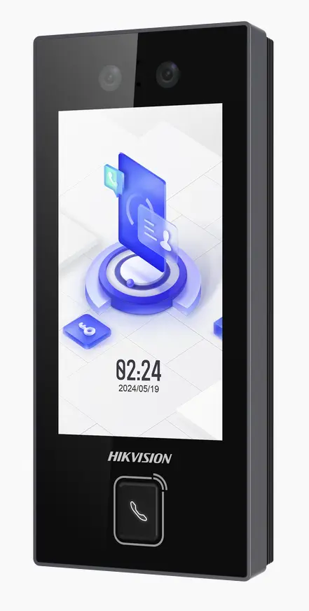 TERMINAL DE RECONOCIMIENTO FACIAL POE CON BOTON PARA LLAMADA 