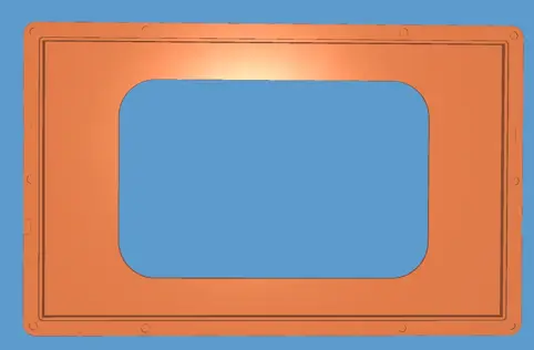BASE PARA MARCO DE PANTALLA DE AUTOMATIZACION DE ALUMINIO NEGRO PARA PANTALLA VIEJA