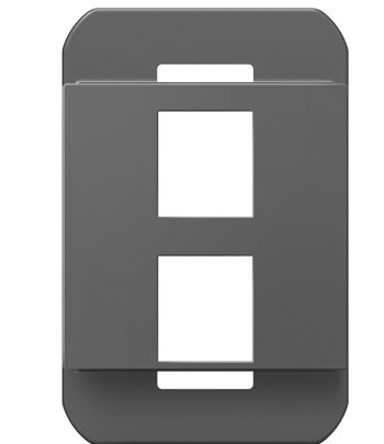 [EXTRA-01768] INSERTO DE 2 PUERTOS KEYSTONE PARA PLACA LEGRAND