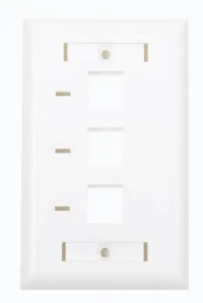 [EXTRA-01707] PLACA DE PARED KEYSTONE DE 3 PUERTOS