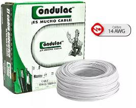 [EXTRA-00522] CABLE ELECTRICO CAL 14 BLANCO