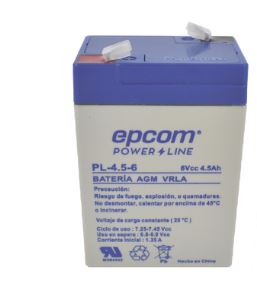 [EXTRA-00054] BATERIA DE RESPALDO DE 6V A 4.5AH