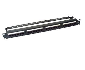 [EXTRA-00347] PATCH PANEL 24 PUERTOS CATEGORIA 6 PARA RACK
