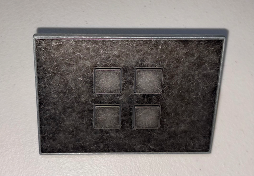 [EXTRA-02022] BOTONERA DE 4 BOTONES AMERICANA TIN ANTIQUE