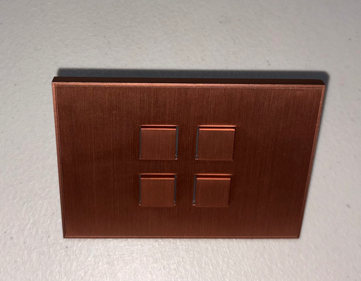 [EXTRA-02025] BOTONERA DE 4 BOTONES AMERICANA COPPER