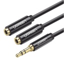 [EXTRA-02857] CABLE ADAPTADOR Y DIVISOR DE AUDIO 3.5MM MACHO A 2 TERMINALES DE 3.5MM HEMBRA 