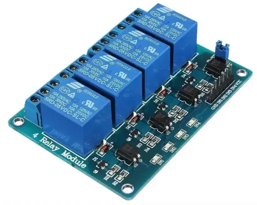 [EXTRA-03301] MODULO RELEVADOR DE 4 CANALES DE 12V CON CONTROL REMOTO
