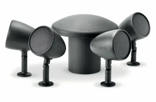 [EXTRA-03528] KIT DE BOCINAS PARA EXTERIOR TIPO ESTACA CON SUBWOOFER