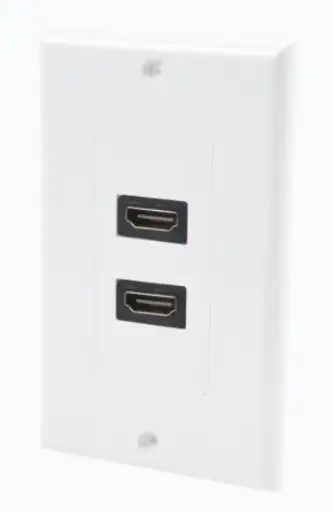 [EXTRA-03529] PLACA DE PARED CON 2 PUERTOS HDMI HEMBRA A HEMBRA