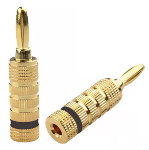 [EXTRA-03770] CONECTOR BANANA TIPO TORNILLO PARA BOCINAS NEGRO